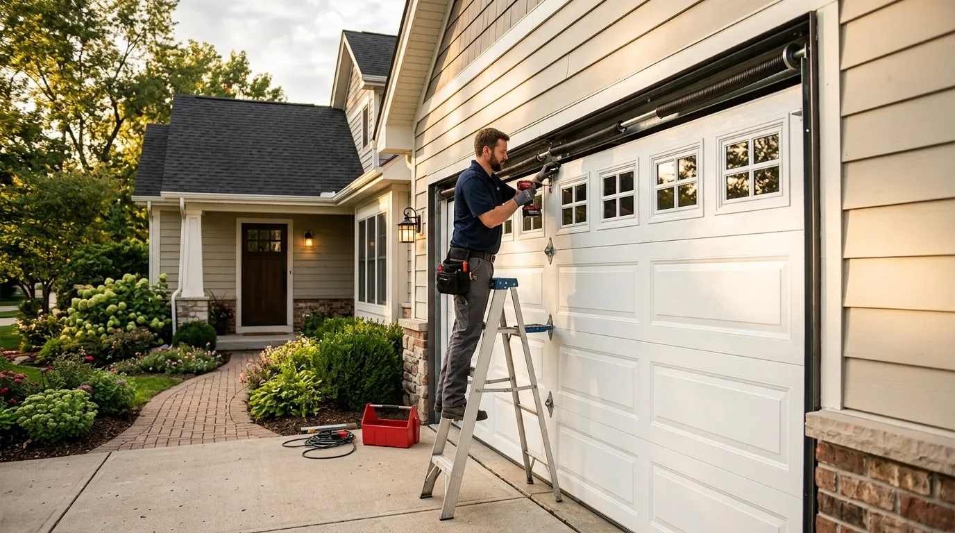 Garage door work by Centennial Garage Door Pros in Centennial, CO